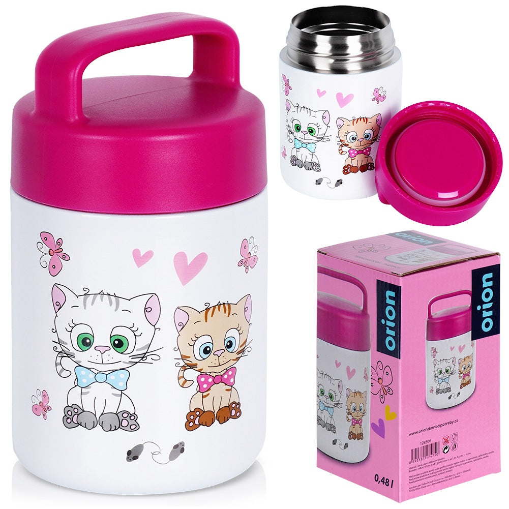 Steel lunch thermos CAT 450 ml