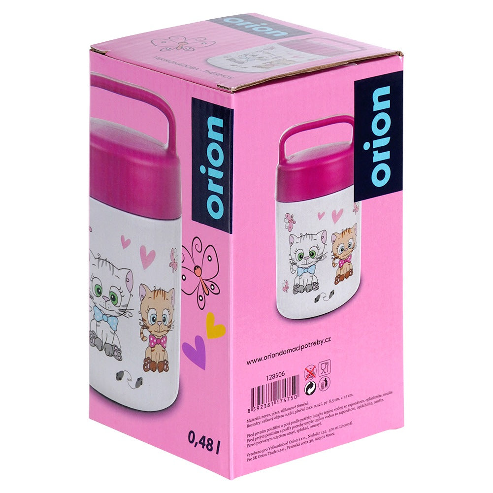 Steel lunch thermos CAT 450 ml