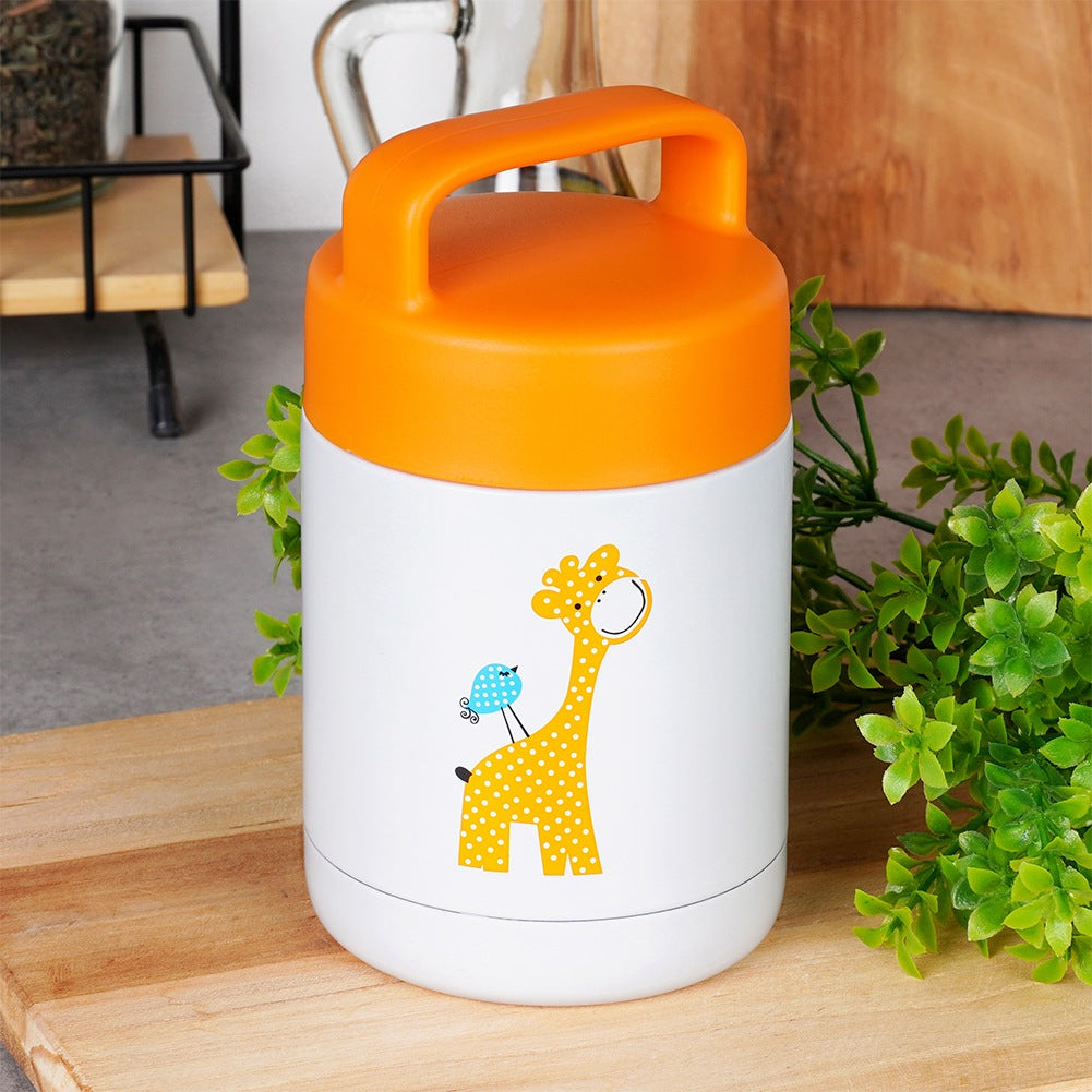 Steel lunch thermos GIRAFFE 450 ml
