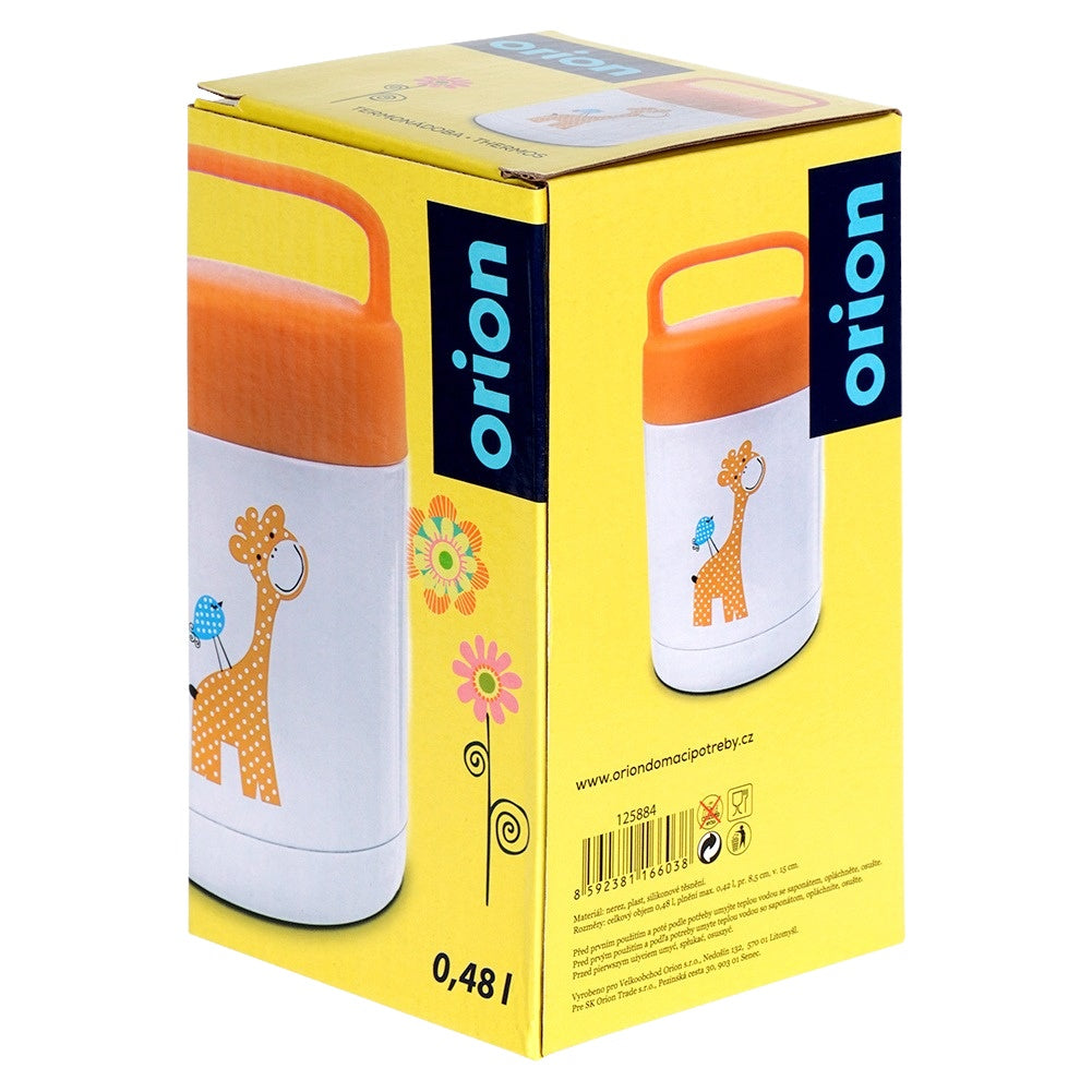 Steel lunch thermos GIRAFFE 450 ml