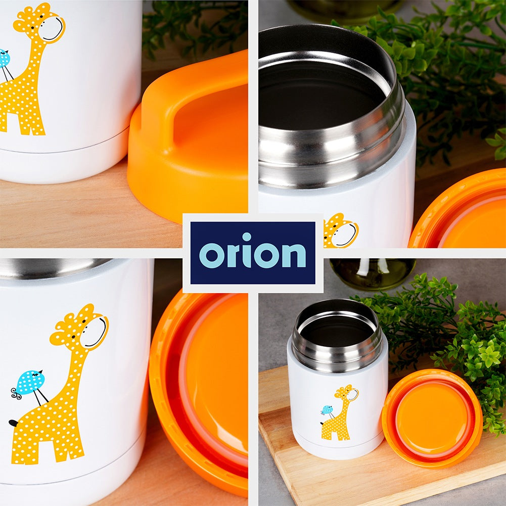 Steel lunch thermos GIRAFFE 450 ml