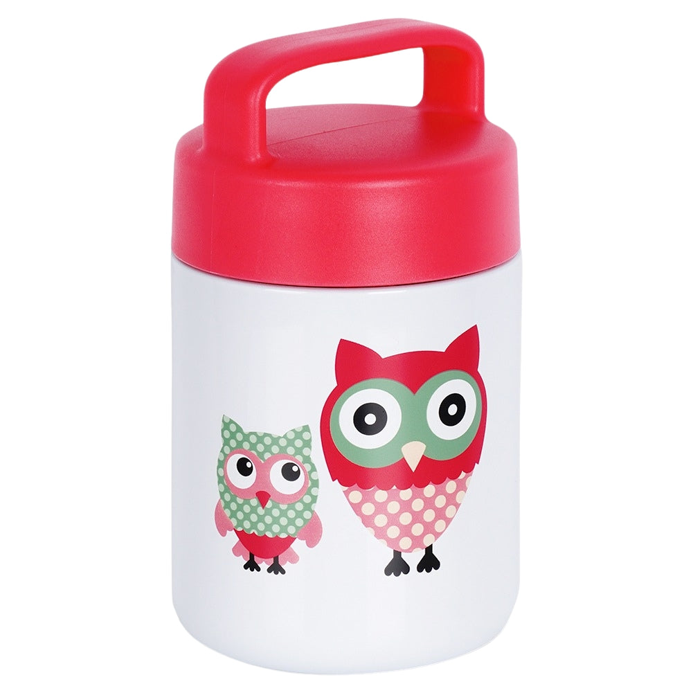 Steel lunch thermos OWL 450 ml