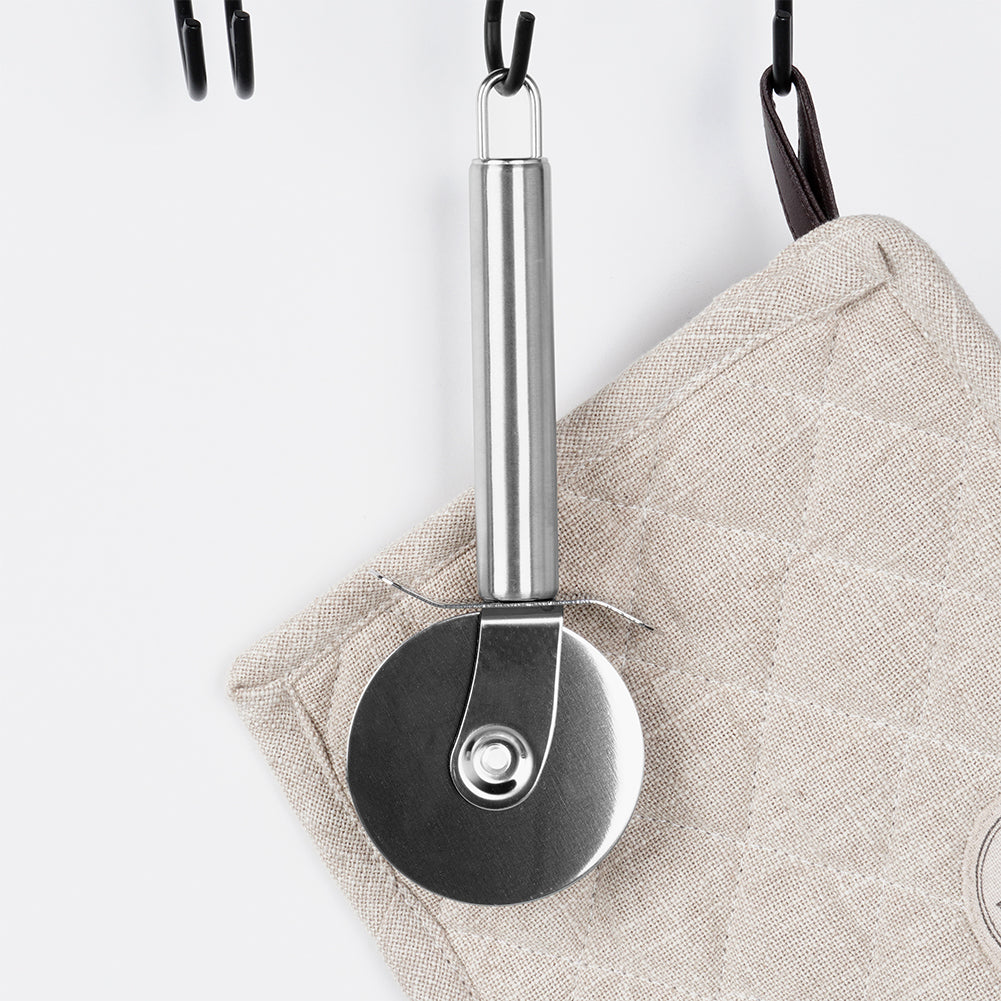 Steel pizza cutter 19 cm