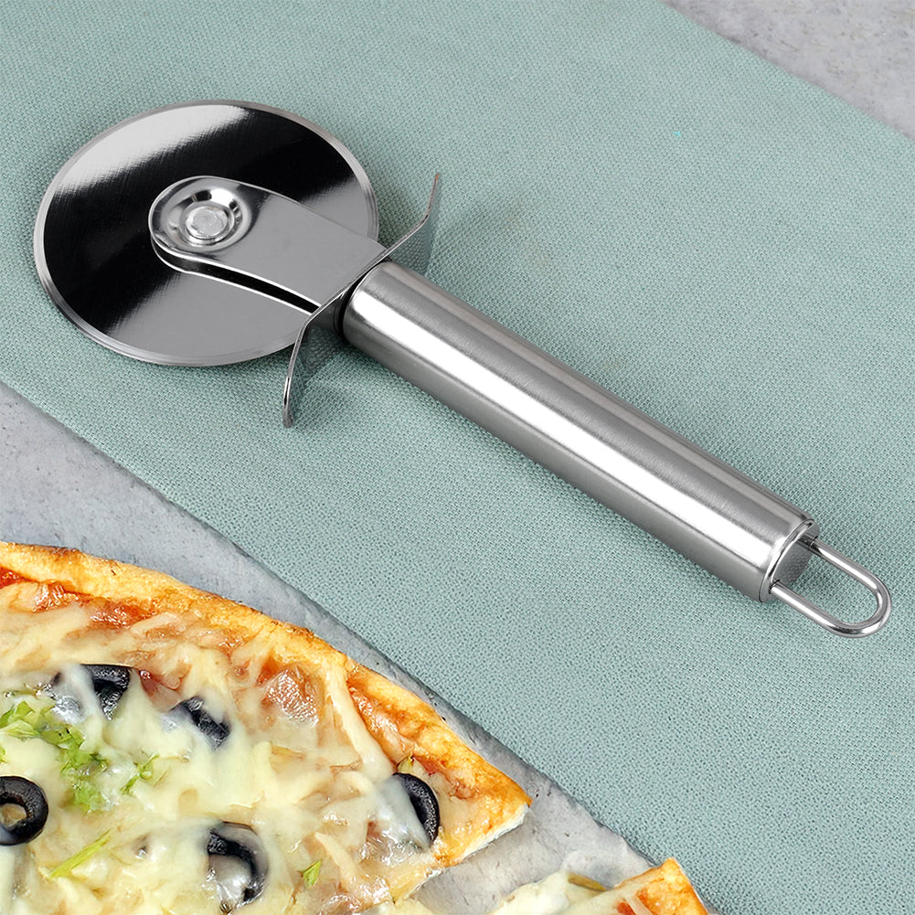 Steel pizza cutter 19 cm