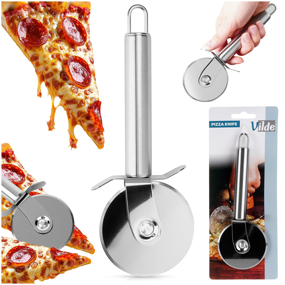 Steel pizza cutter 19 cm
