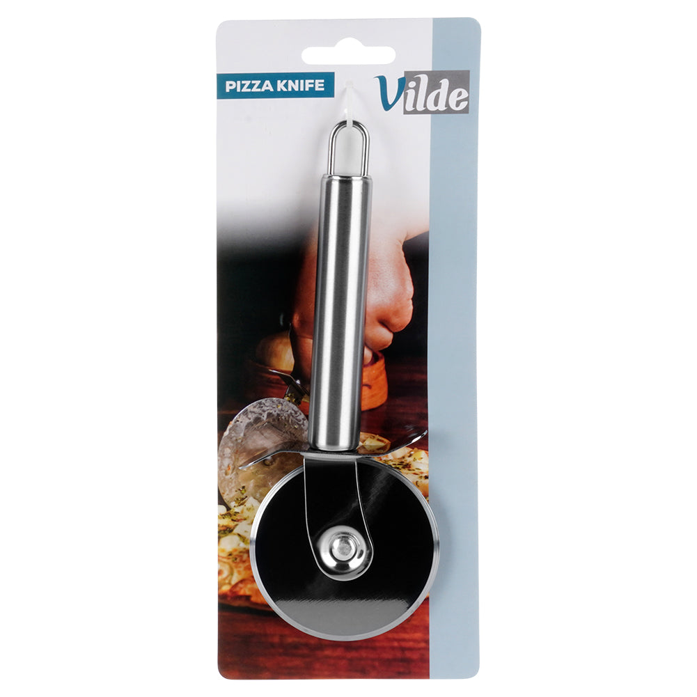 Steel pizza cutter 19 cm