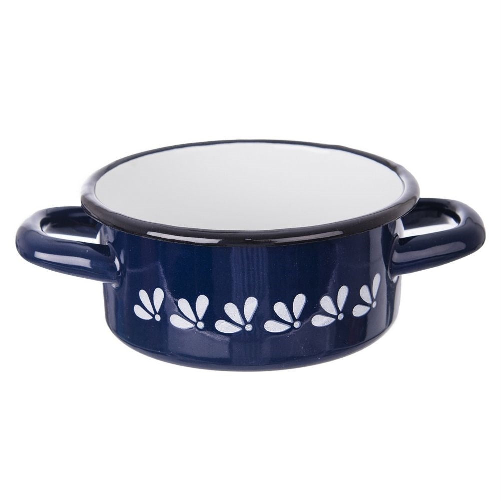 Steel pot with enamel, 12 cm - Perfect for slow cooking