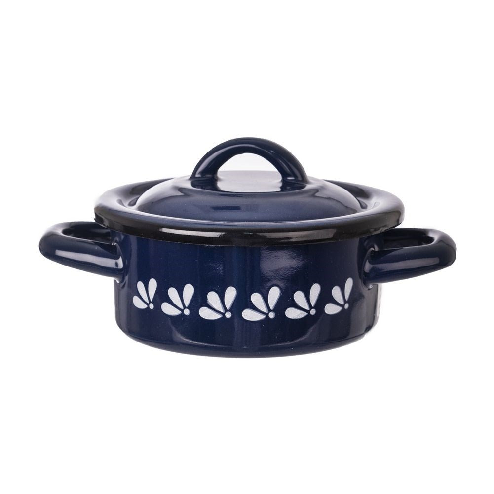 Steel pot with enamel, 12 cm - Perfect for slow cooking