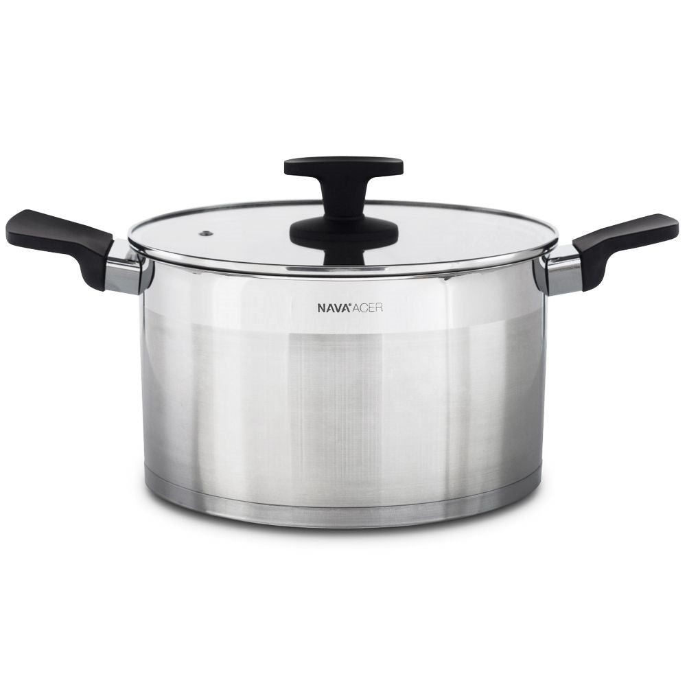 Steel pot with lid ACER 24 cm, 6 l