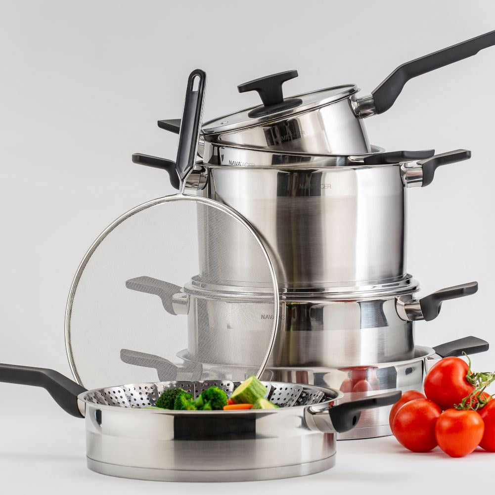 Steel pot with lid ACER 24 cm, 6 l