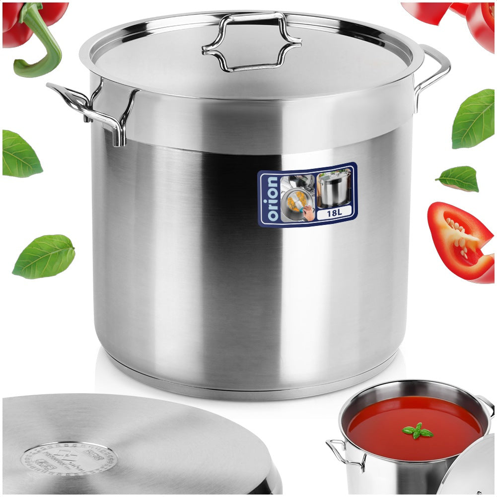 Steel pot with lid ANETT 30 cm, 18 l