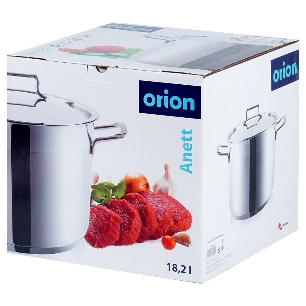 Steel pot with lid ANETT 30 cm, 18 l
