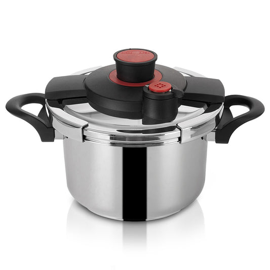 Steel pressure cooker with automatic closing STORM 5 l