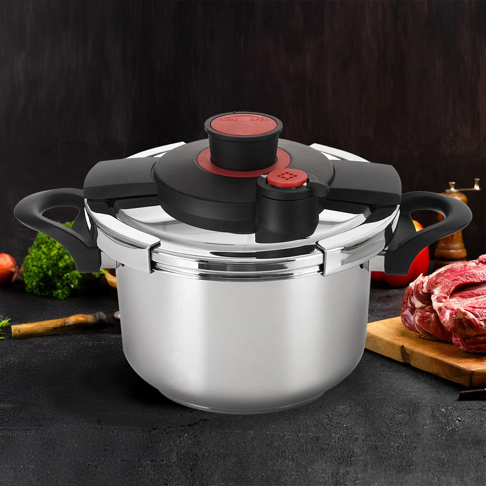 Steel pressure cooker with automatic closing STORM 5 l
