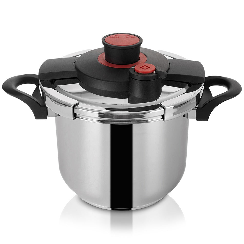 Steel pressure cooker with automatic closing STORM 7 l