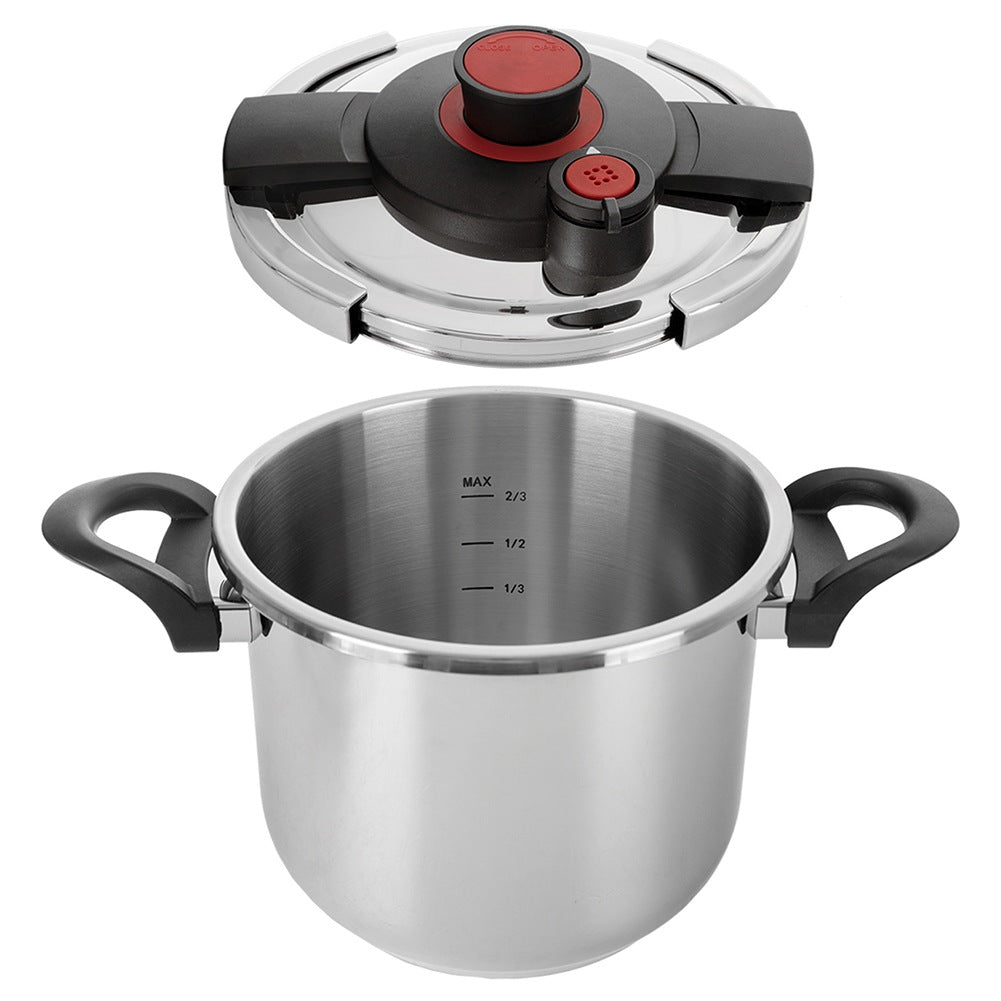 Steel pressure cooker with automatic closing STORM 7 l
