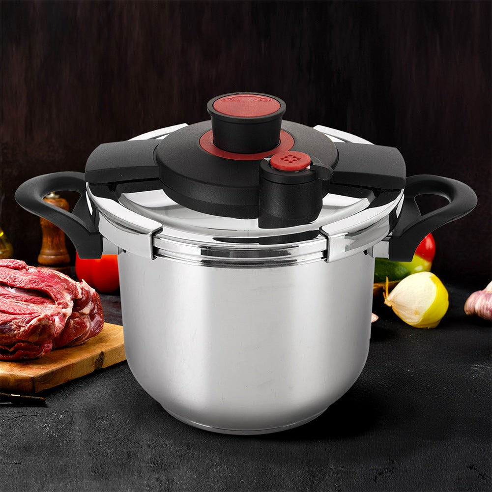 Steel pressure cooker with automatic closing STORM 7 l