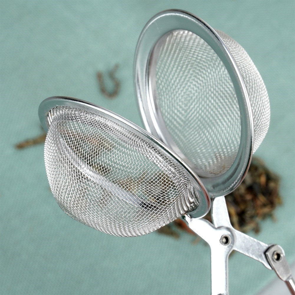 Steel tea strainer 5x16 cm