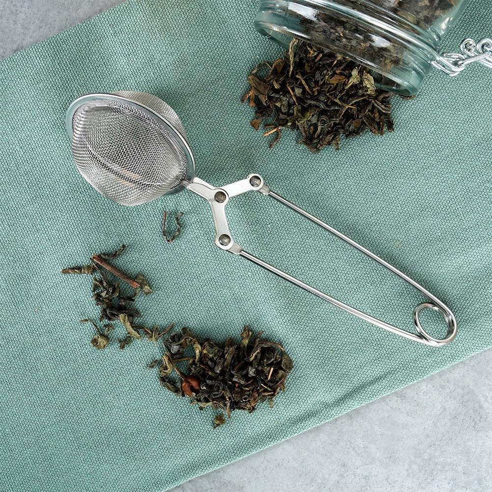 Steel tea strainer 5x16 cm
