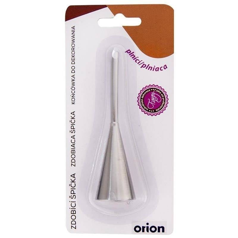 Steel tip for decorating and filling desserts