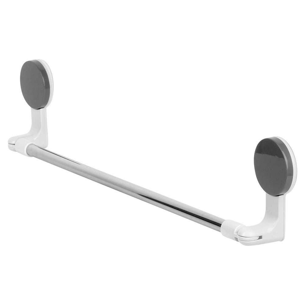 Steel towel rack with suction cups