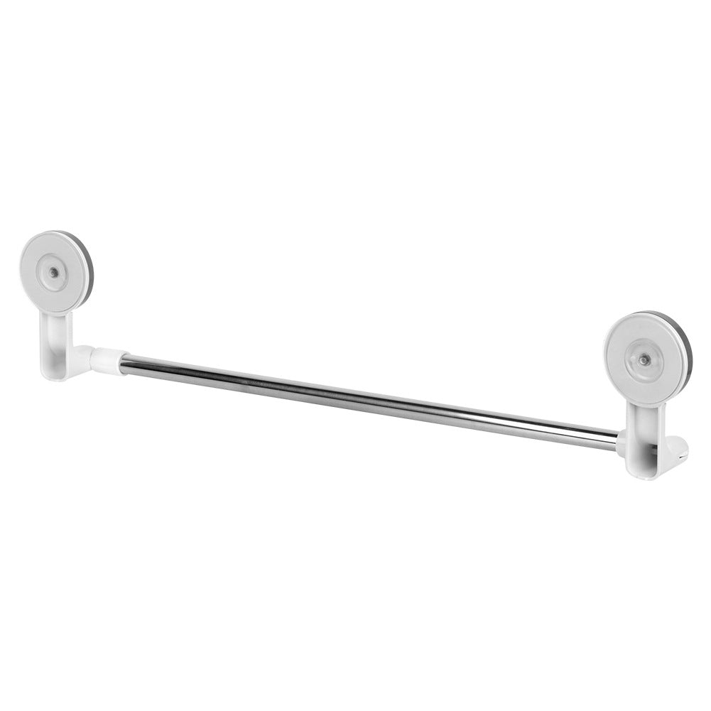 Steel towel rack with suction cups