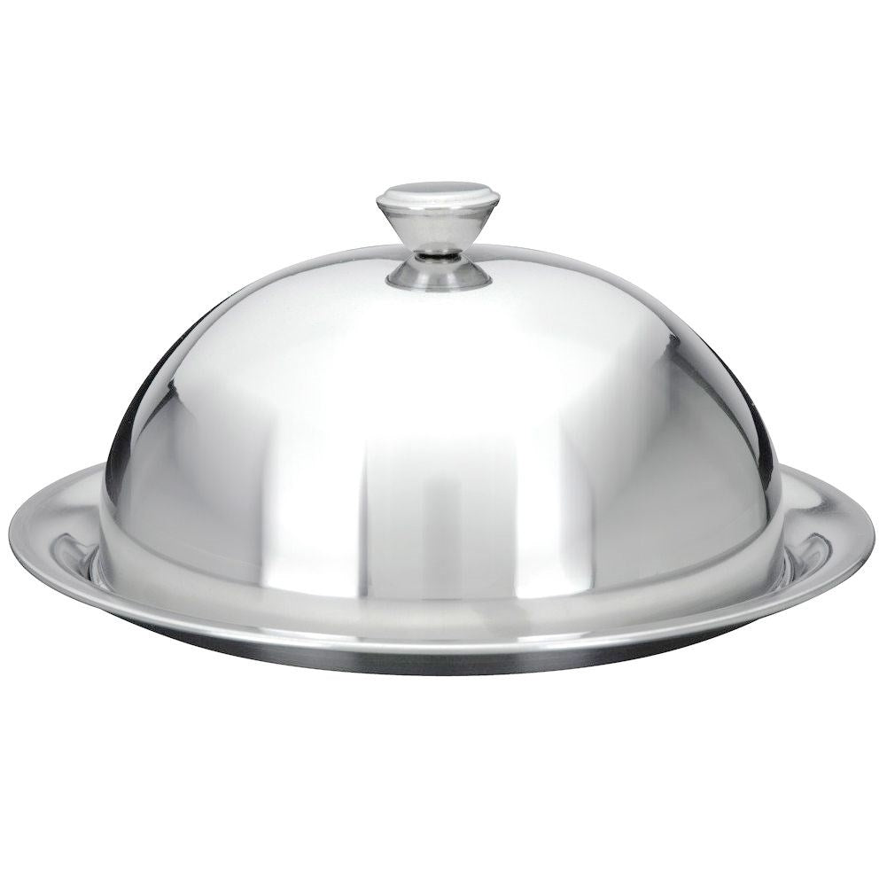 Steel tray 26 cm with lid - Perfect for serving