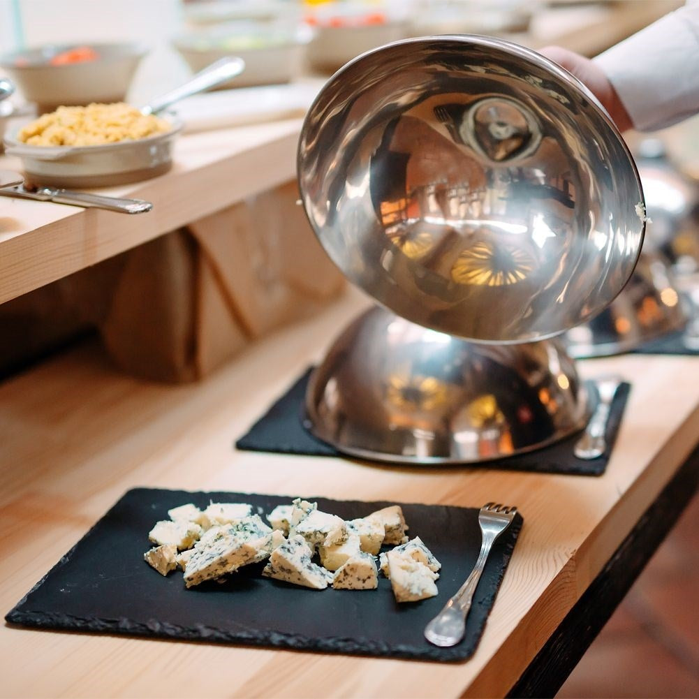 Steel tray 26 cm with lid - Perfect for serving