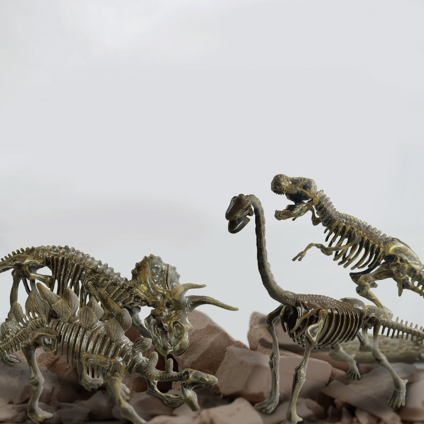 Dinosaur Fossil Excavation Kit, 4-in-1 STEM Toy, Ages 6+