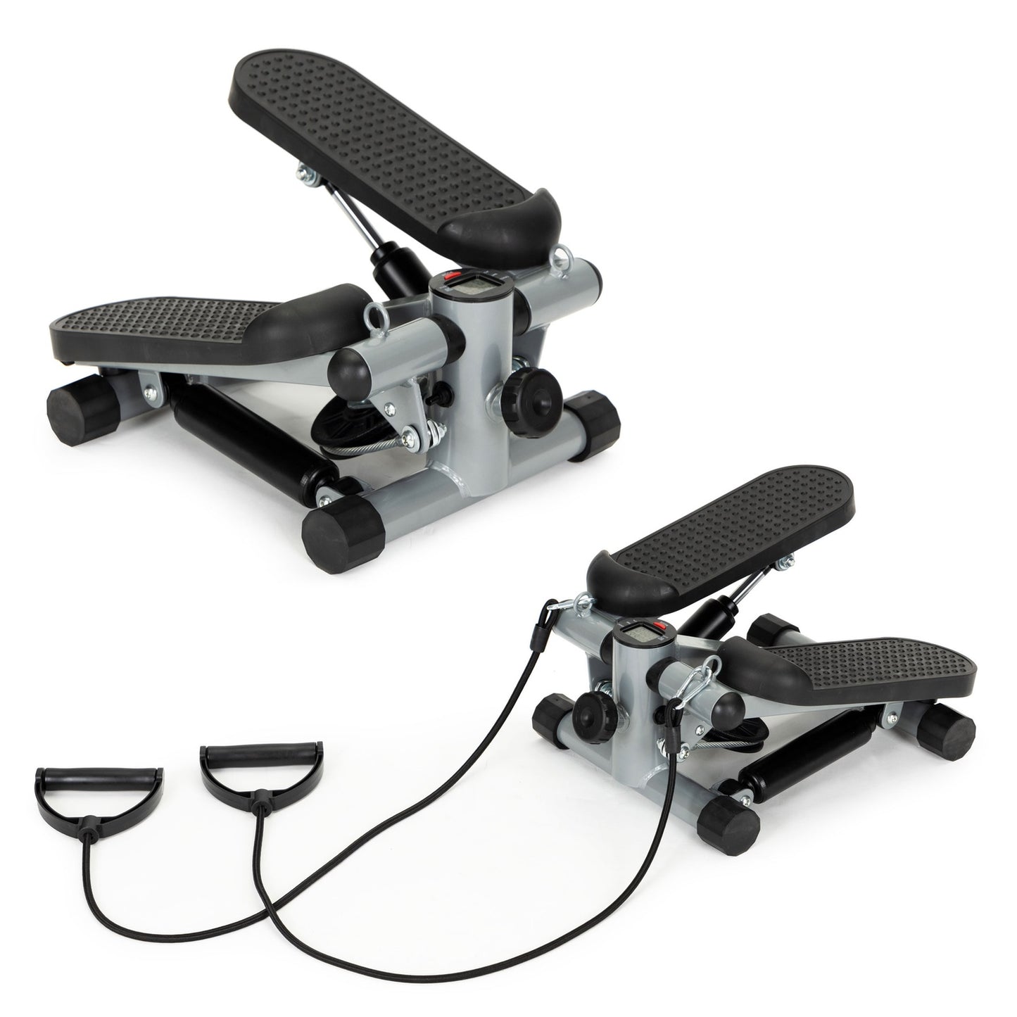 Stepper with a counter with links for fitness exercises