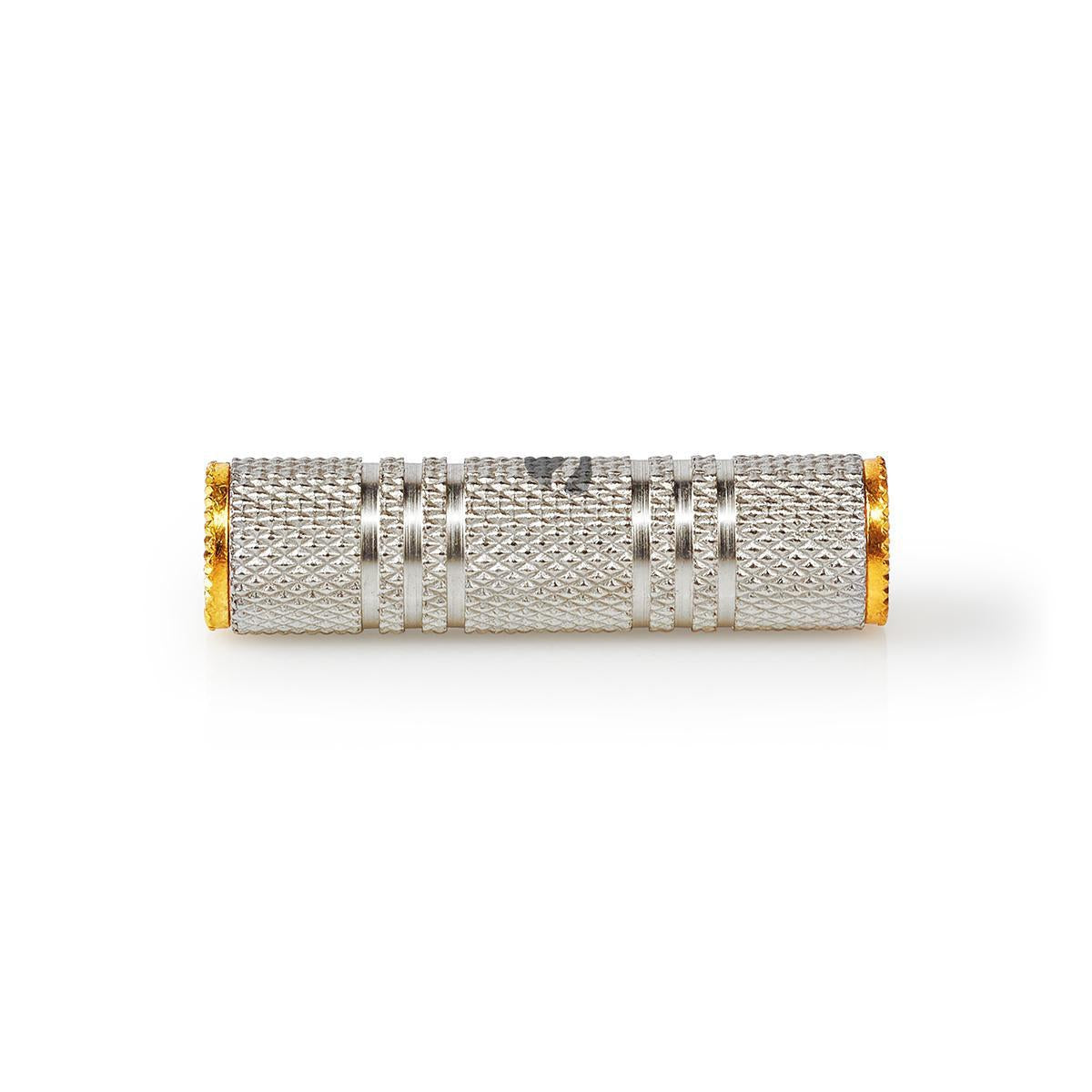 Stereo Audio Adapter | 3.5 mm Female | 3.5 mm Female | Gold Plated | Straight | Aluminum | Gold / Metal | 1 pc. | Carton with covered window
