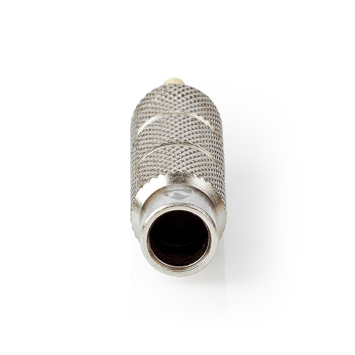 Stereo Audio Adapter | 3.5 mm Male | 6.35 mm Female | Gold Plated | Straight | Metal | Gold / Metal | 1 pc. | Carton with covered window