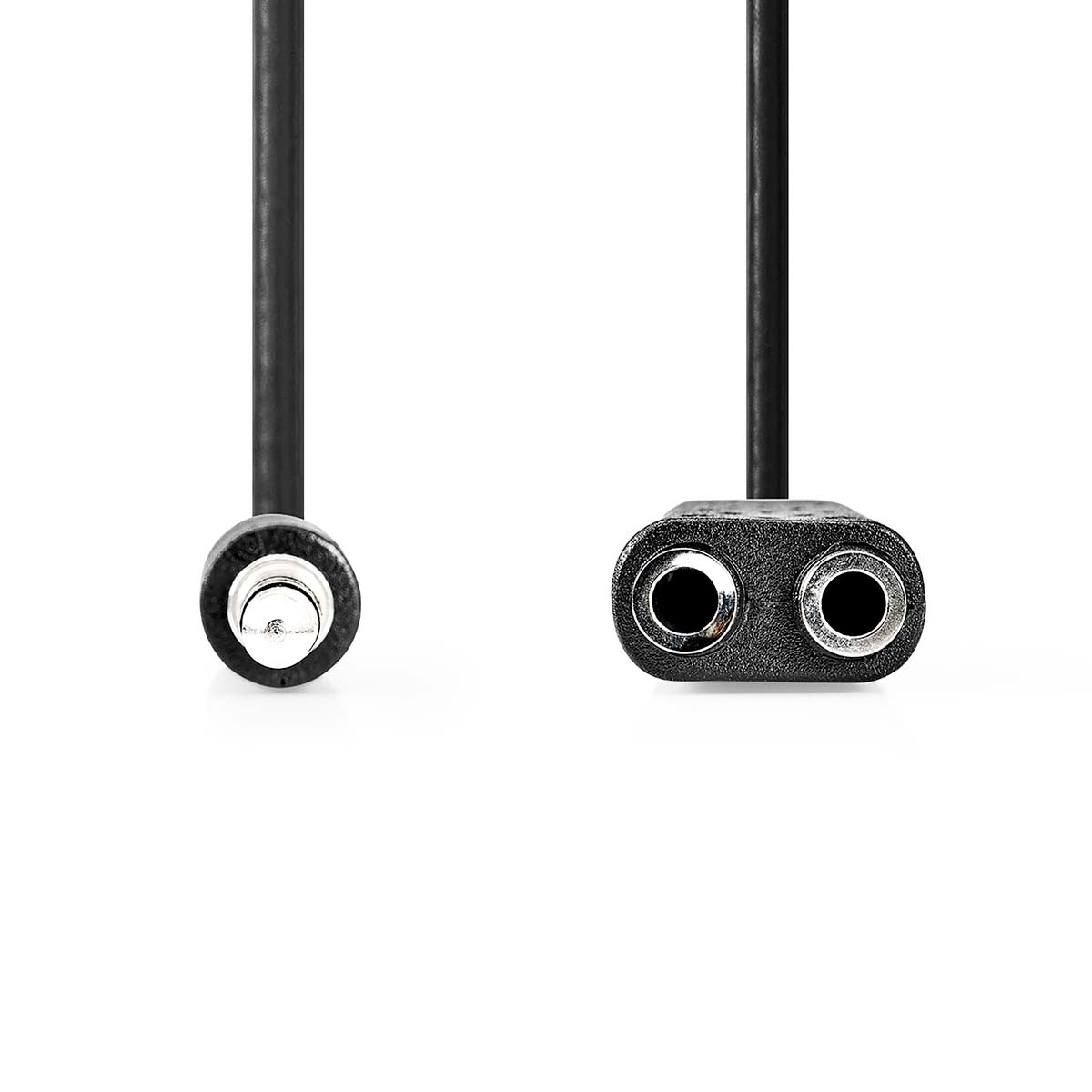 Stereo Audio Cable | 3.5 mm Male | 2x 3.5 mm, Female | Nickel Plated | 0.20 m | Round | Box