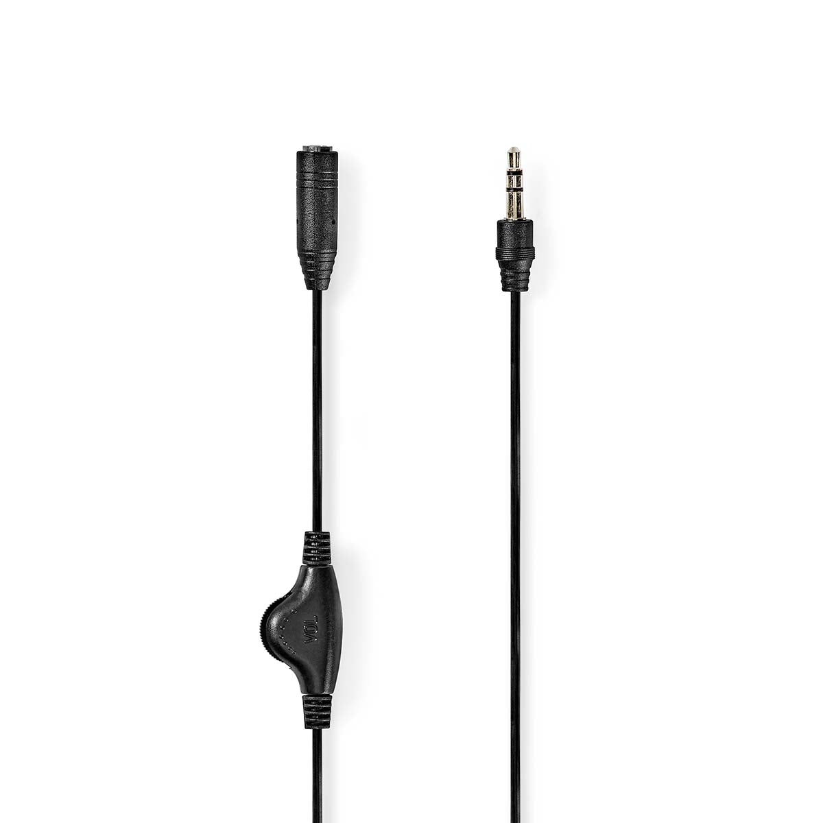 Stereo Audio Cable | 3.5 mm Male | 3.5 mm Female | Nickel Plated | 1.00 m | Round | Envelope