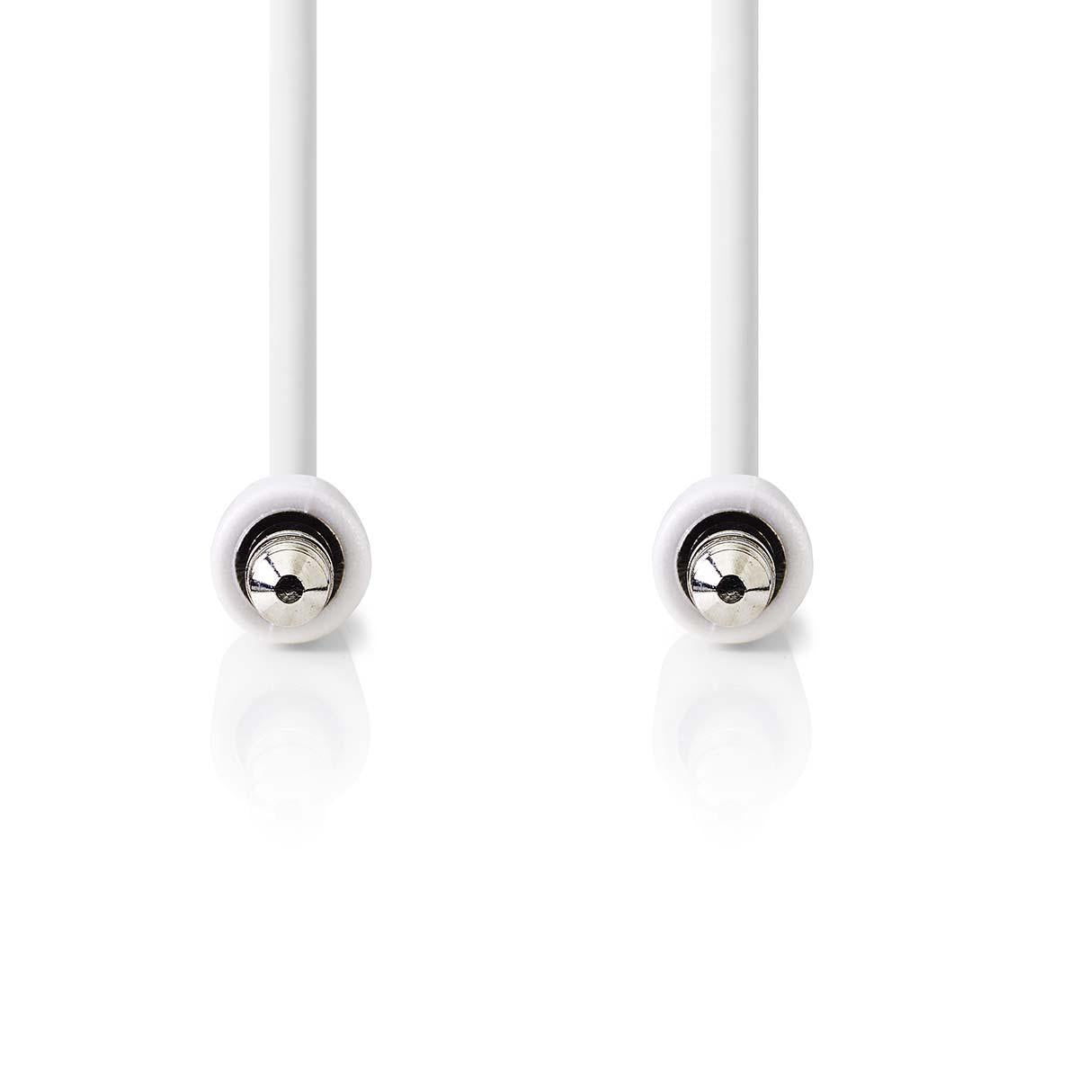 Stereo Audio Cable | 3.5 mm Male | 3.5 mm Male | Nickel Plated | 1.00 m | Round | White