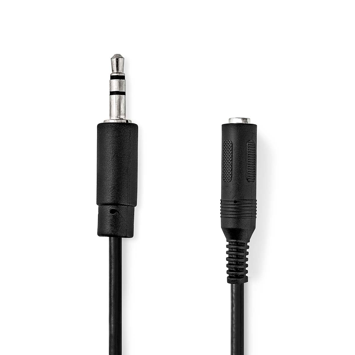 Stereo Audio Cable | 3.5 mm Male | 6.35 mm Female | Nickel Plated | 0.20 m | Round | Plastic bag