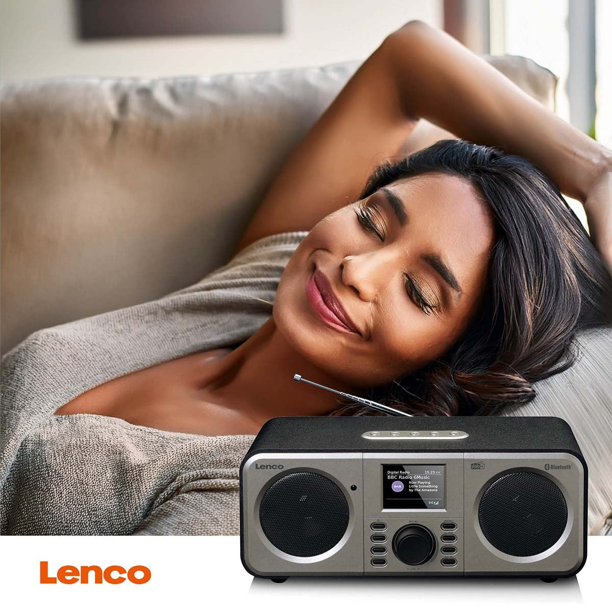 Stereo DAB+ FM Radio with Bluetooth® Black