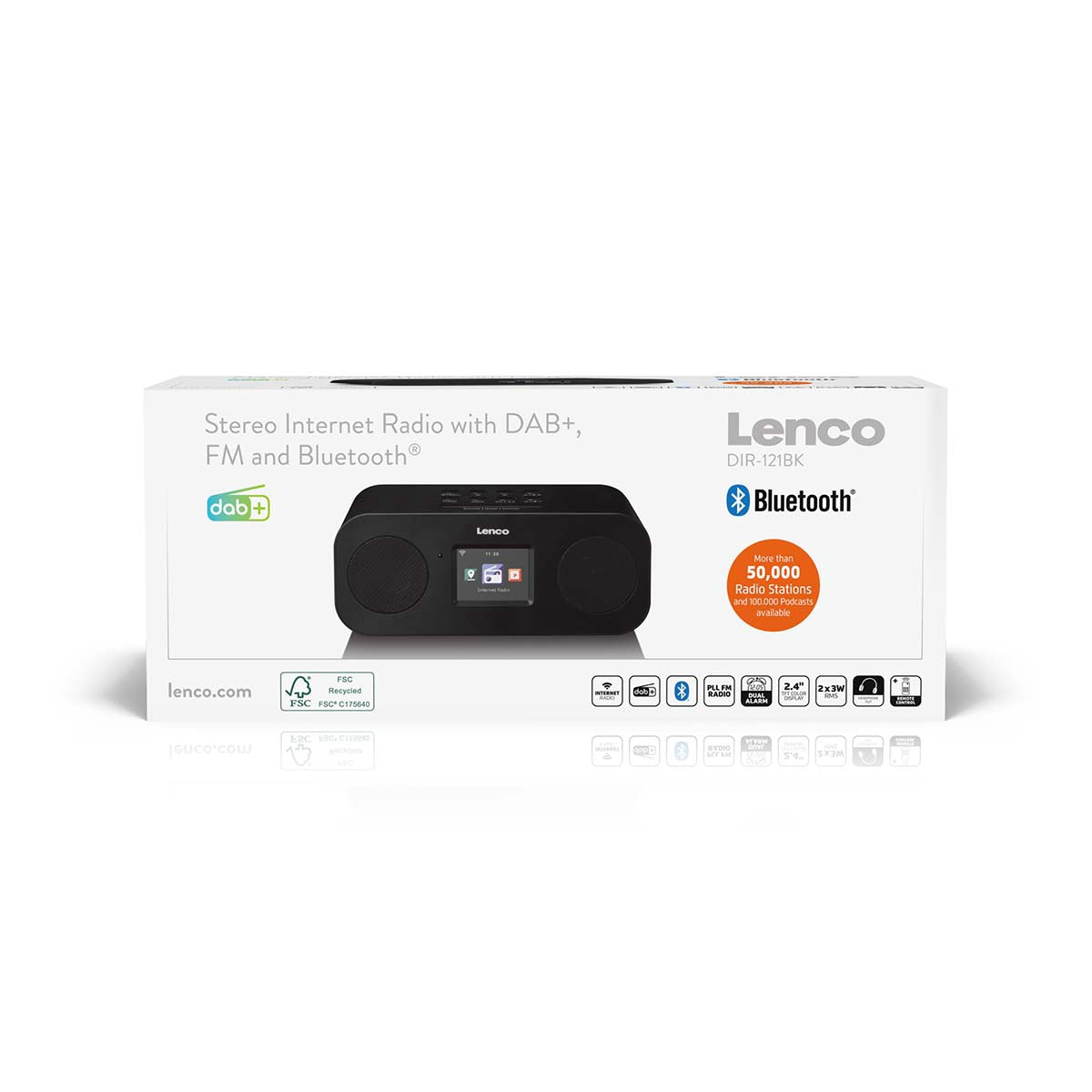 Stereo Internet Radio with DAB+, FM, Bluetooth, Color Display