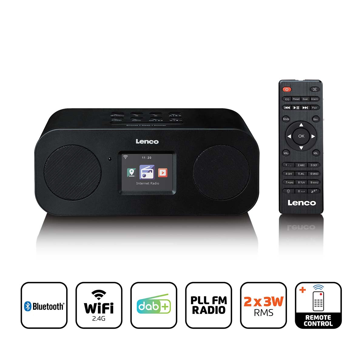 Stereo Internet Radio with DAB+, FM, Bluetooth, Color Display