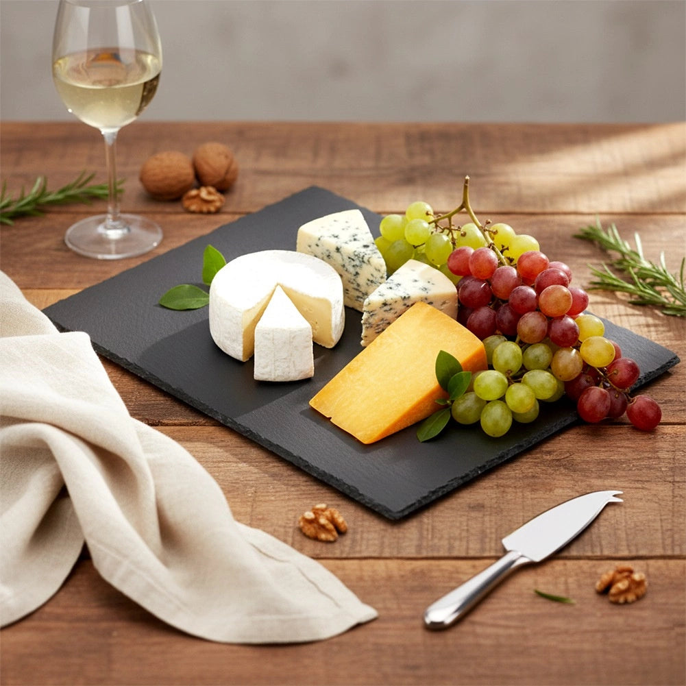 Stone Slate Serving Tray, Rectangular 40x30 cm