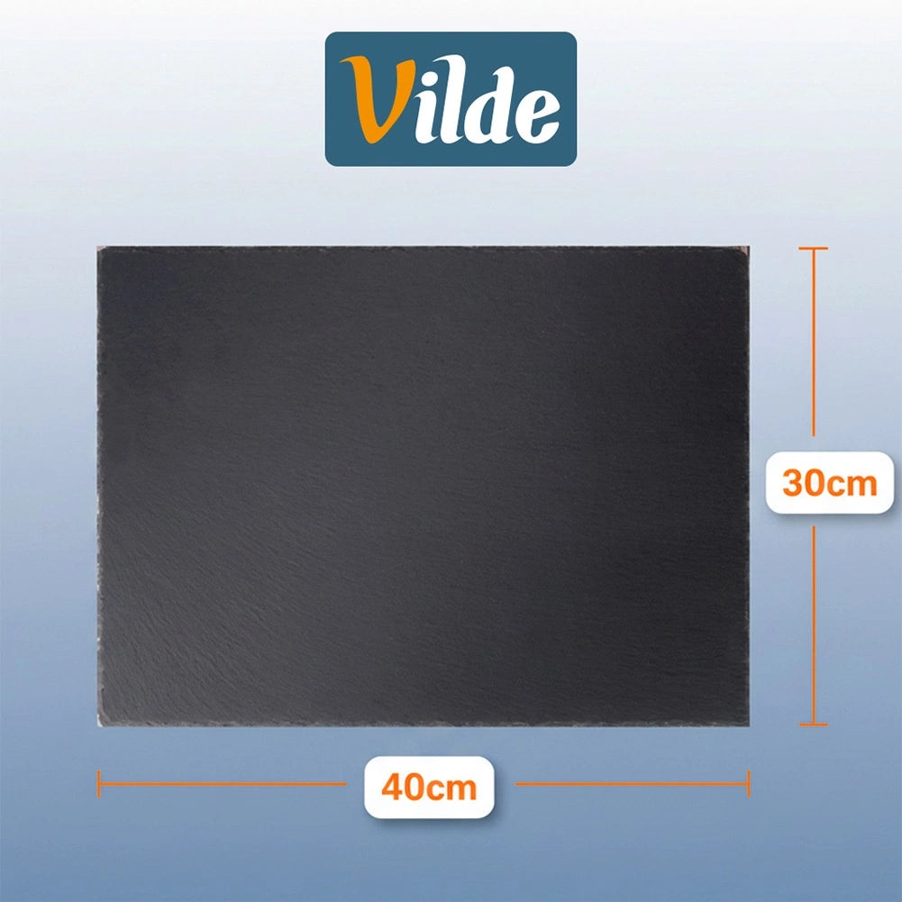 Stone Slate Serving Tray, Rectangular 40x30 cm