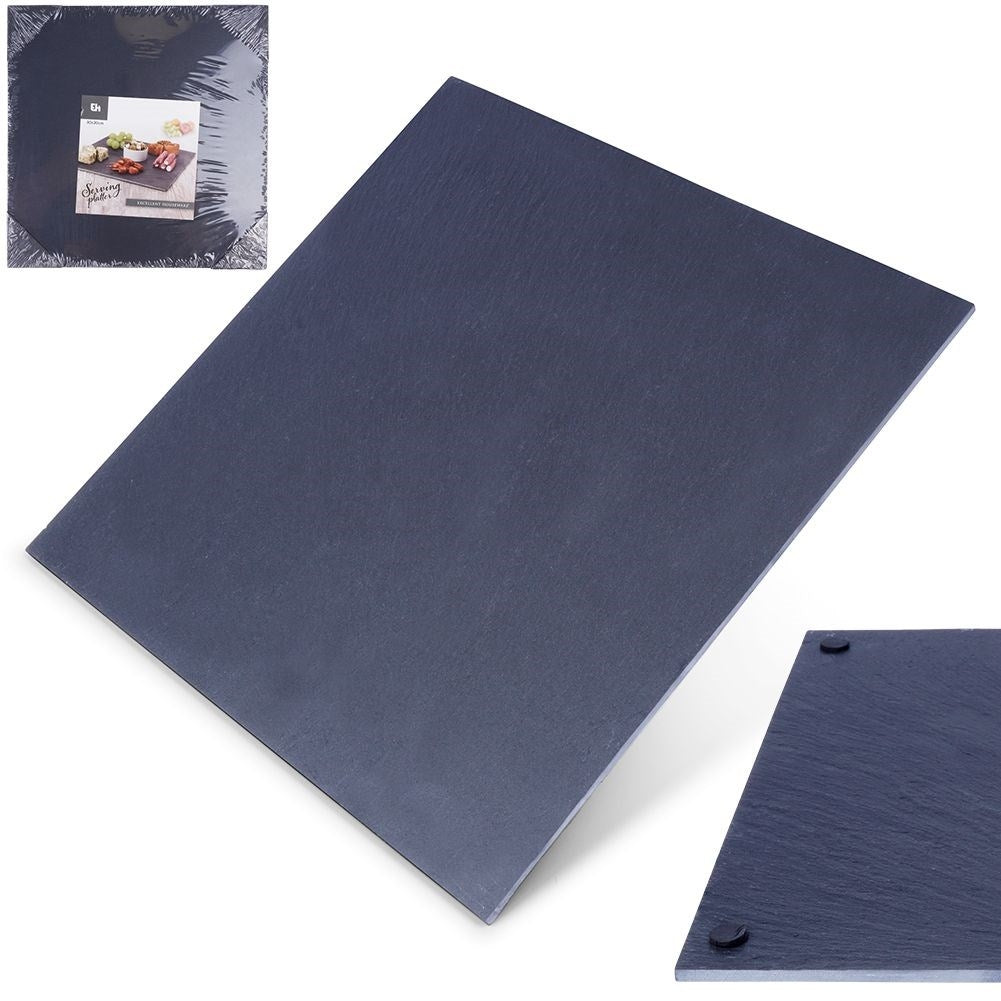 Stone tray for serving hot and cold dishes