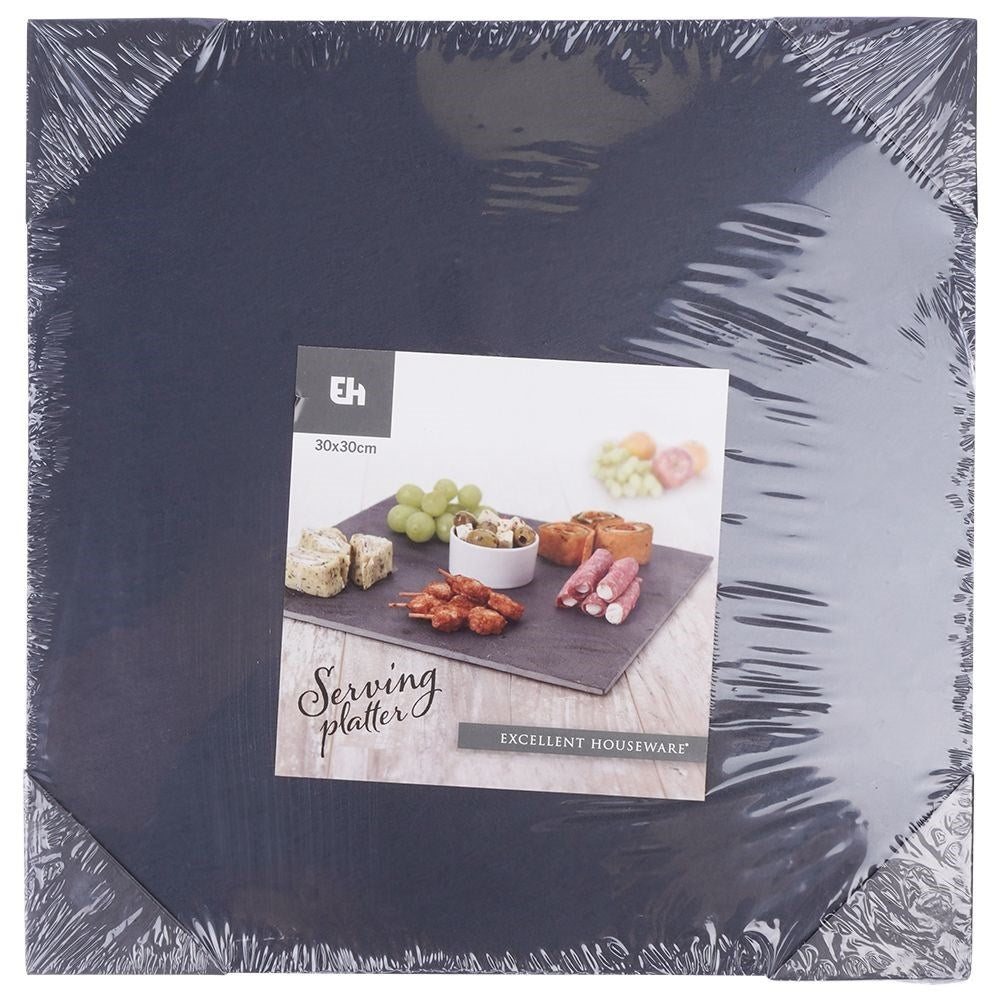 Stone tray for serving hot and cold dishes