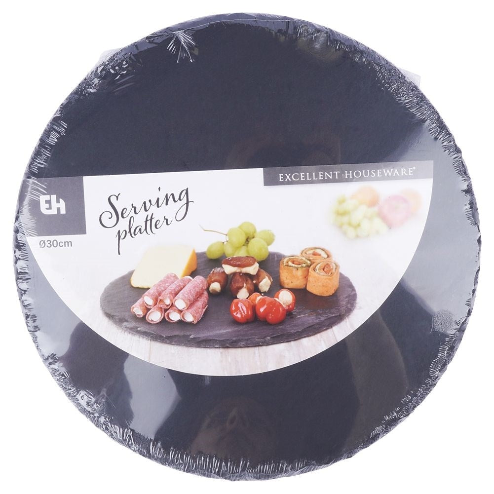Stone tray for serving hot and cold dishes