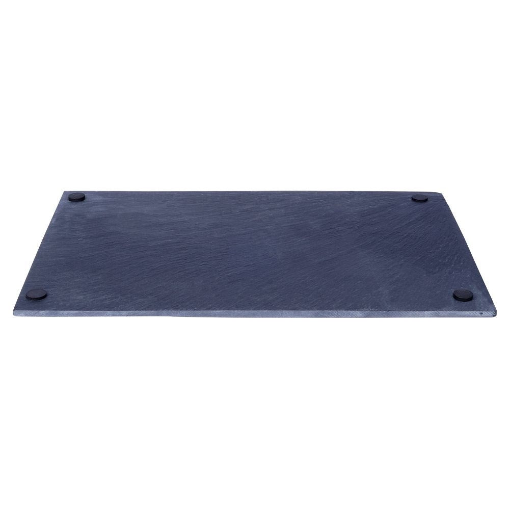 Stone tray for serving with thermal properties