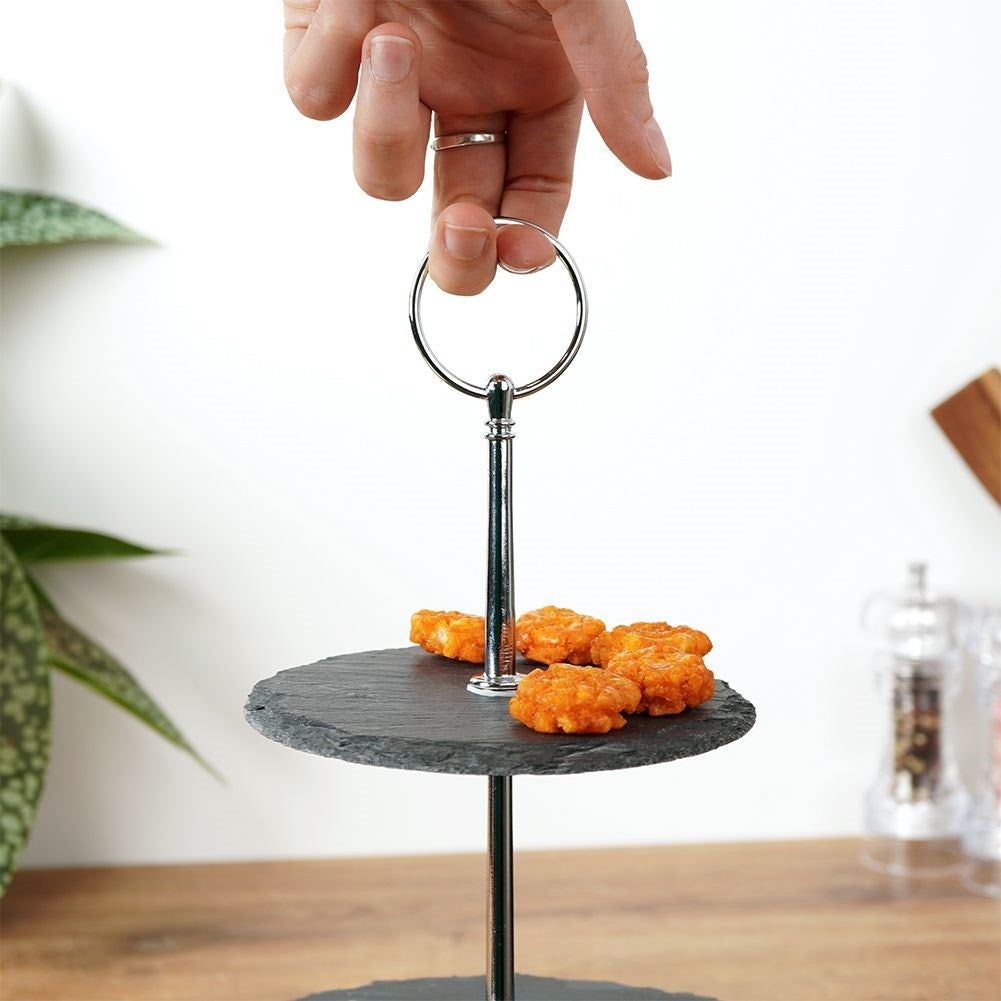 Stoneware: Three Tiers for Desserts and Appetizers