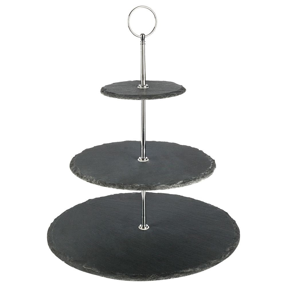 Stoneware: Three Tiers for Desserts and Appetizers