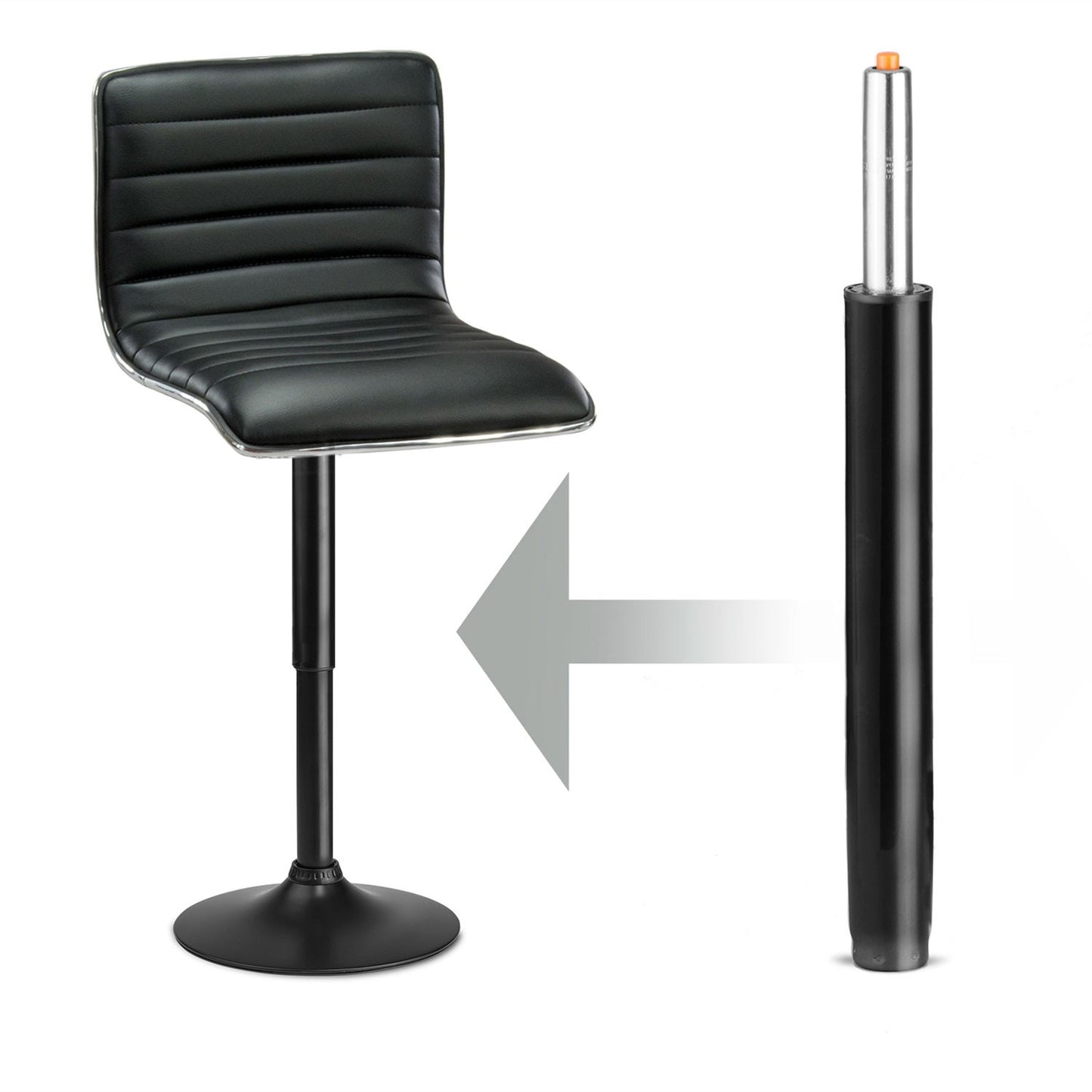 Stool lift 53-73 cm, black