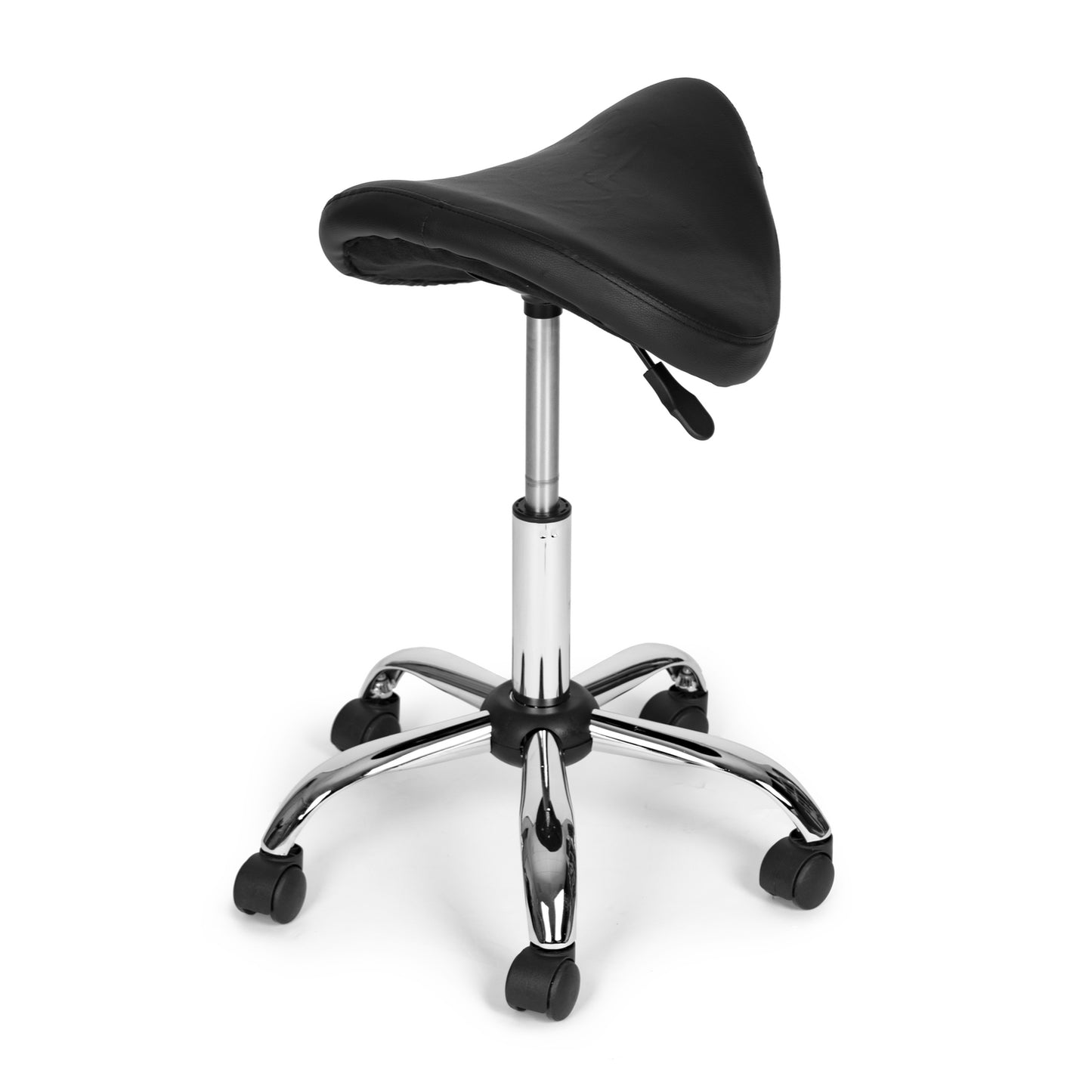 Stool, medical swivel beauty stool, height adjustable, eco-leather
