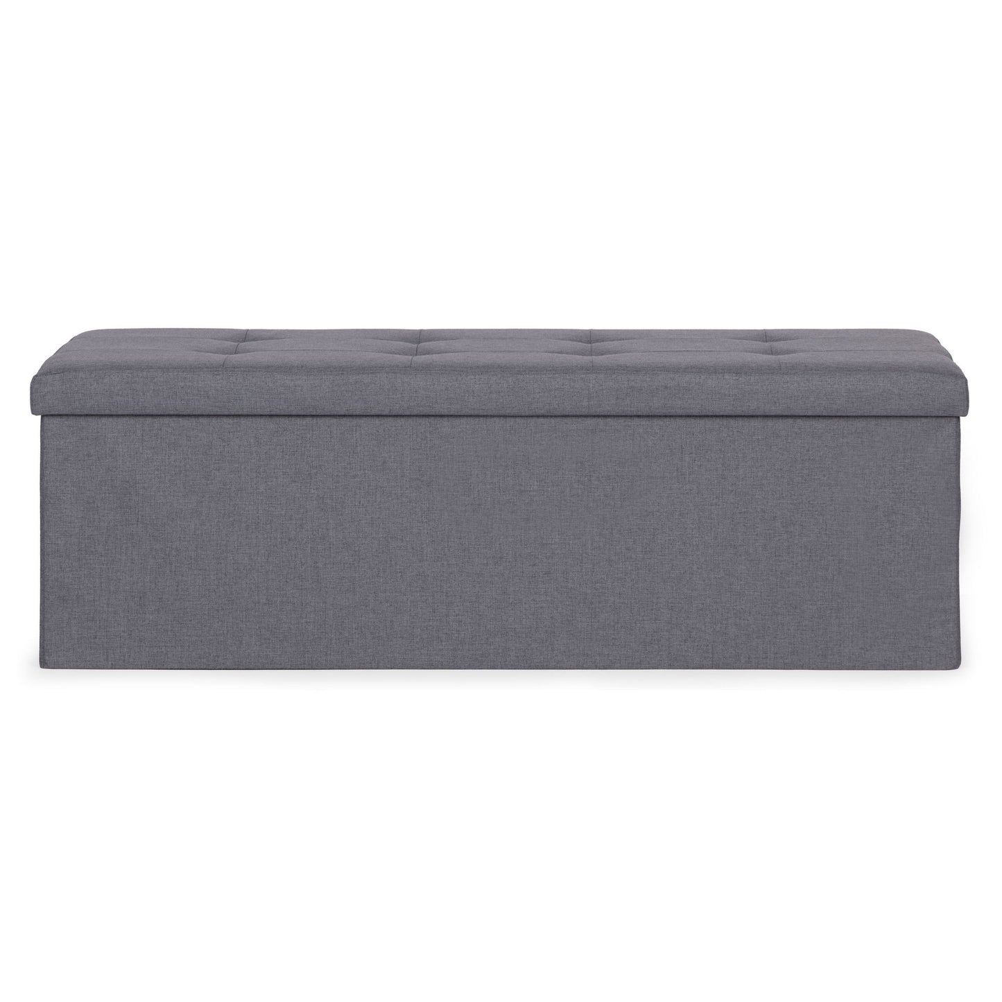 Storage Ottoman with Seat, 111x38 cm, Light Grey